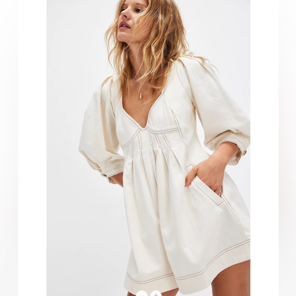 Free People Regret Me Denim Twill Romper
Brand New w/ tag